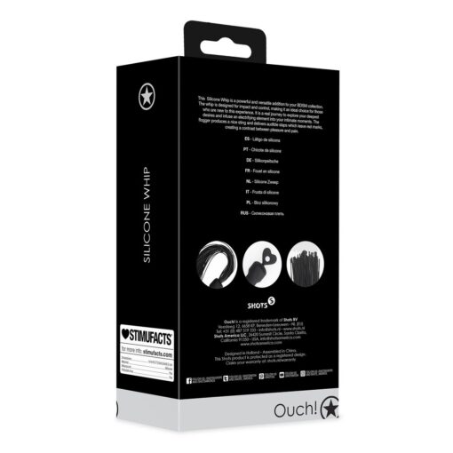 CHICOTE EM SILICONE PRETO OUCH! - Image 3