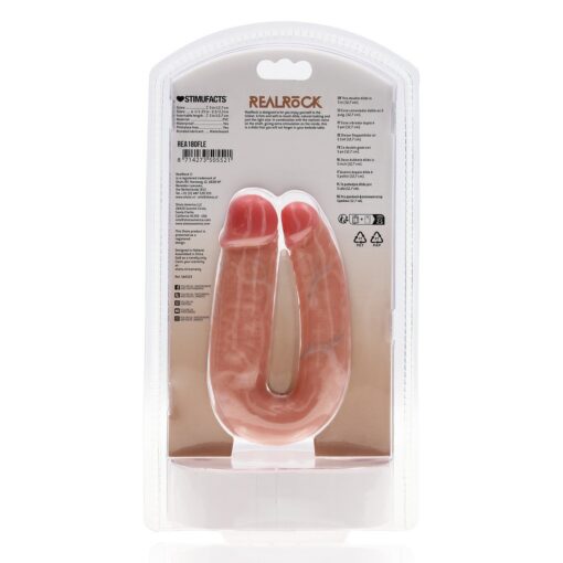 DILDO DUPLO U SHAPED DOUBLE DILDO 5 / 12,7 CM REALROCK - Image 3