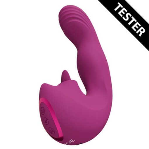 TESTER VIBRADOR YUMI FINGER MOTION AND FLICKERING TONGUE ROSA VIVE