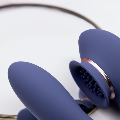 TWITCH 3 VIBRADOR RECARREGÁVEL E SUCÇÃO AZUL/CINZA INNOVATION - Image 6