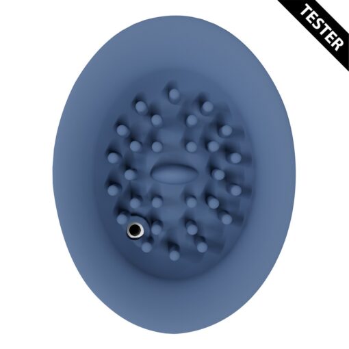TESTER TWITCH 3 - VIBRADOR RECARREGÁVEL E SUCÇÃO - AZUL/CINZA - Image 5