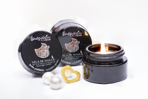 VELA COM FEROMONAS AROMA JARDIM PROIBIDO 20ML TENTACIÓN PLAY SEX - Image 2