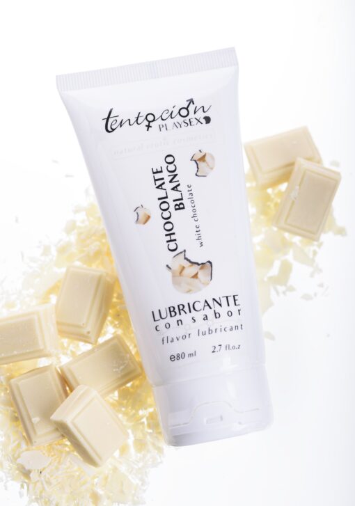LUBRIFICANTE COM SABOR A CHOCOLATE BRANCO 80ML TENTACIÓN PLAY SEX - Image 2
