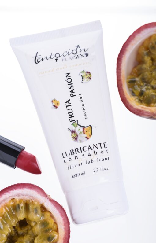 LUBRIFICANTE COM SABOR A MARACUJÁ 80ML TENTACIÓN PLAY SEX - Image 2