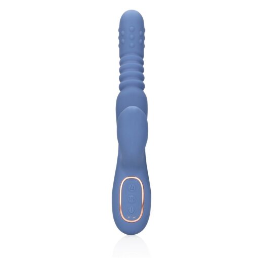 VIBRADOR COM PÉROLAS ROTATIVAS E IMPULSO RABBIT BLUE NOVA LOVELINE - Image 4