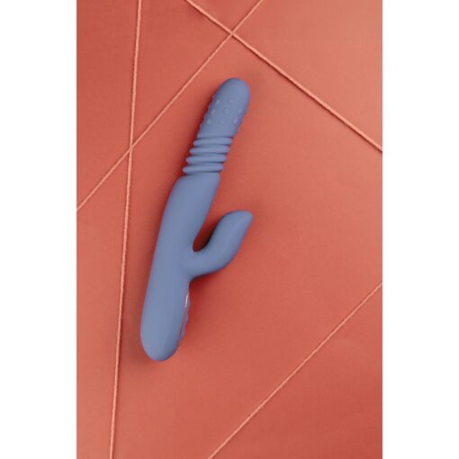 VIBRADOR COM PÉROLAS ROTATIVAS E IMPULSO RABBIT BLUE NOVA LOVELINE - Image 6