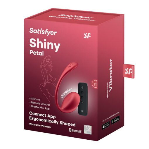 OVO VIBRATÓRIO COM APLICAÇÃO SHINY PETAL CONNECT APP VERMELHO SATISFYER - Image 2