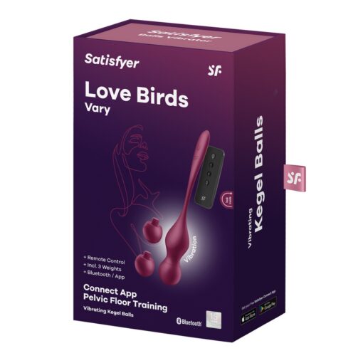 DISPOSITIVO DE TREINO PÉLVICO LOVE BIRDS VARY CONNECT APP PELVIC FLOOR TRAINING VERMELHO SATISFYER - Image 2