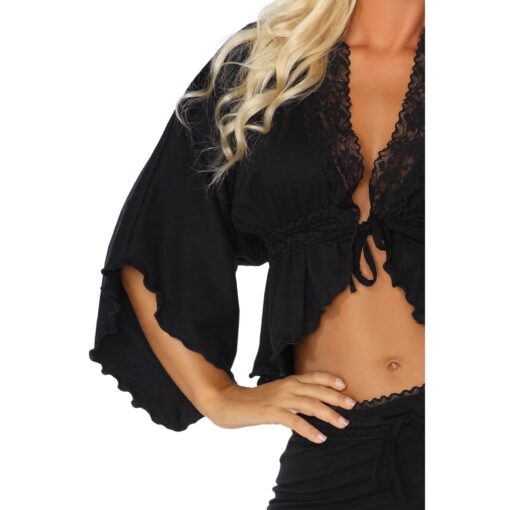 CONJUNTO DE 2 PEÇAS MARGOT PRETO BEAUTY NIGHT FASHION - Image 3