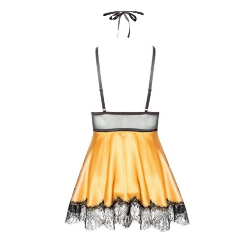 CAMISA DE NOITE E TANGA EVE DOURADA BEAUTY NIGHT FASHION - Image 8