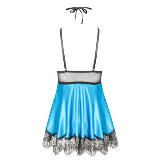 CAMISA DE NOITE E TANGA EVE TURQUESA  BEAUTY NIGHT FASHION - Image 9