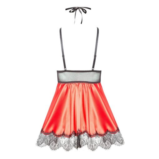 CAMISA DE NOITE E TANGA EVE VERMELHO BEAUTY NIGHT FASHION - Image 8
