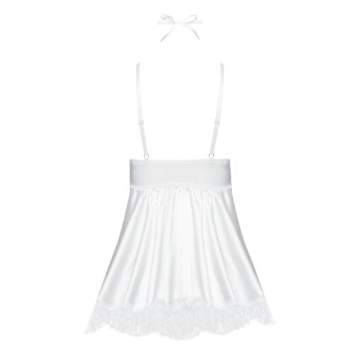 CAMISA DE NOITE E TANGA EVE BRANCO BEAUTY NIGHT FASHION - Image 8