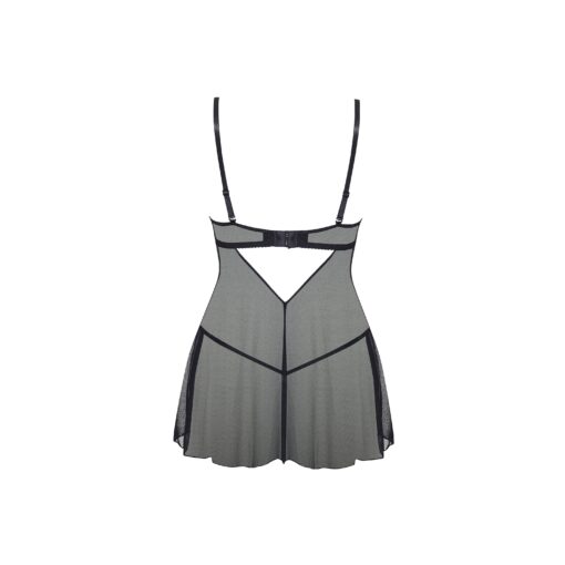 CAMISA DE NOITE E TANGA MARIANA PRETA BEAUTY NIGHT FASHION - Image 8