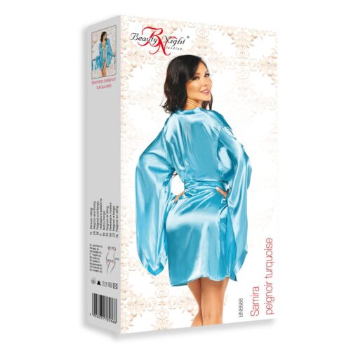ROBE E TANGA SAMIRA TURQUESA BEAUTY NIGHT FASHION - Image 4