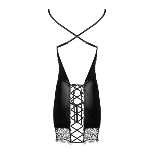 CAMISA DE NOITE E TANGA ADELIA PRETO BEAUTY NIGHT FASHION - Image 10