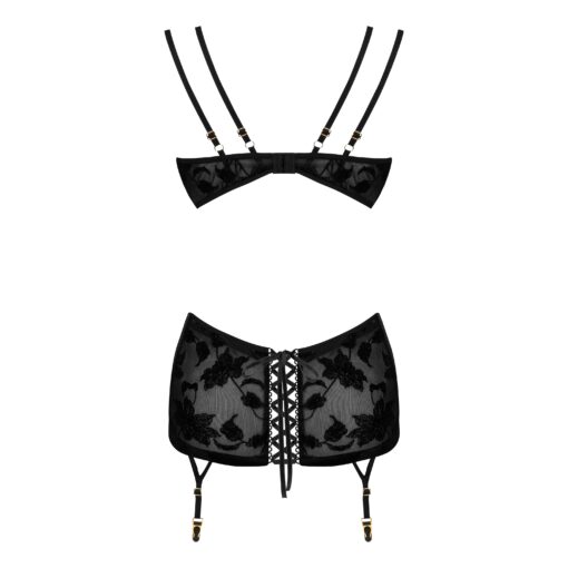 CAMISA DE NOITE E TANGA XIOMARA PRETO BEAUTY NIGHT FASHION - Image 9