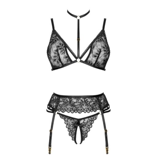 CONJUNTO DE 3 PEÇAS NOEMI PRETO BEAUTY NIGHT FASHION - Image 3