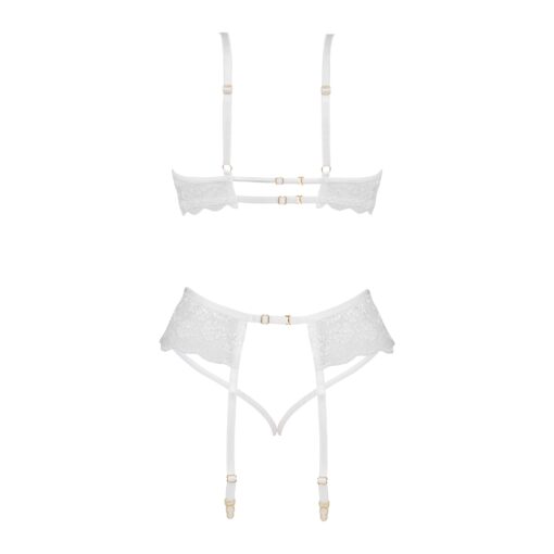 CONJUNTO DE 3 PEÇAS ROSE BRANCO BEAUTY NIGHT FASHION - Image 9