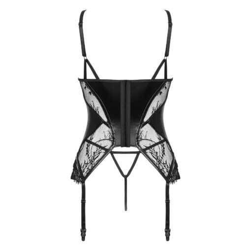 CORPETE E TANGA LEONELA PRETO BEAUTY NIGHT FASHION - Image 4