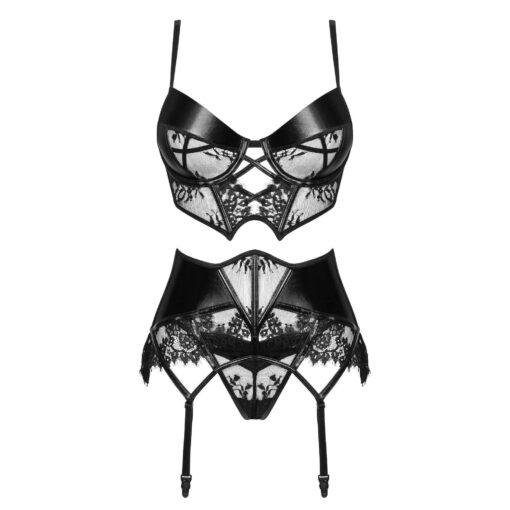 CONJUNTO DE 3 PEÇAS LEONELA PRETO BEAUTY NIGHT FASHION - Image 3