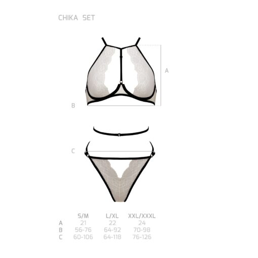 CONJUNTO DE 2 PEÇAS CHIKA BEGE DEVIL COLLECTION PASSION - Image 5