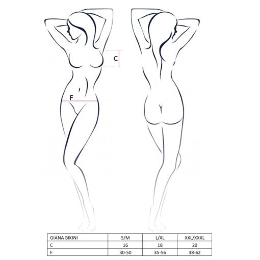 CONJUNTO DE 2 PEÇAS GIANA BIKINI BRANCO EROTIC LINE PASSION - Image 3