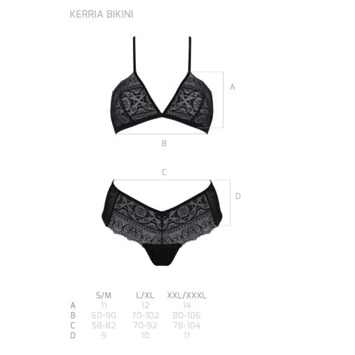CONUNTO DE 2 PEÇAS KERRIA BIKINI PRETO ECO COLLECTION PASSION - Image 5