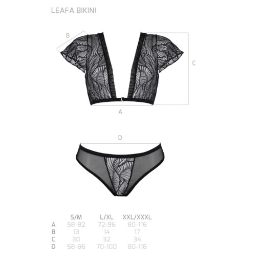 CONJUNTO DE 2 PEÇAS LEAFA BIKINI PRETO ECO COLLECTION PASSION - Image 5