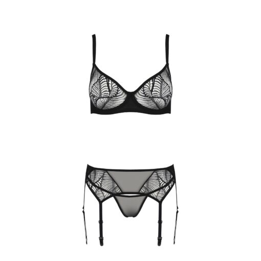 CONJUNTO DE 3 PEÇAS LEAFA PRETO ECO COLLECTION PASSION - Image 3
