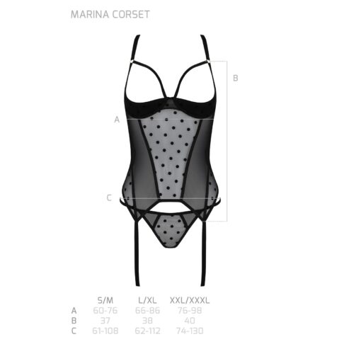 CORPETE E TANGA MARINA PRETO DEVIL COLLECTION PASSION - Image 5