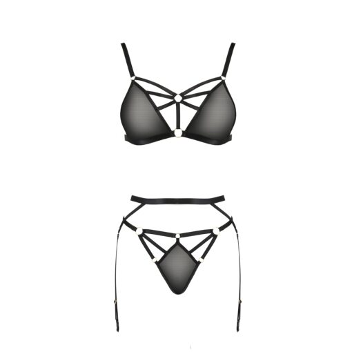 CONJUNTO DE 3 PEÇAS MEGGY PRETO DEVIL COLLECTION PASSION - Image 3