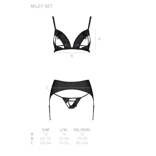 CONJUNTO DE 3 PEÇAS MILEY PRETO PASSION - Image 6