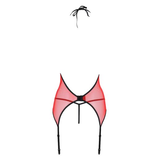 CORPETE E TANGA PEONIA VERMELHO EROTIC LINE PASSION - Image 4