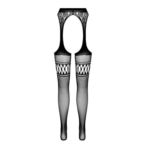 COLLANTS COM EFEITO DE LIGAS S026 PRETAS EROTIC LINE PASSION - Image 6
