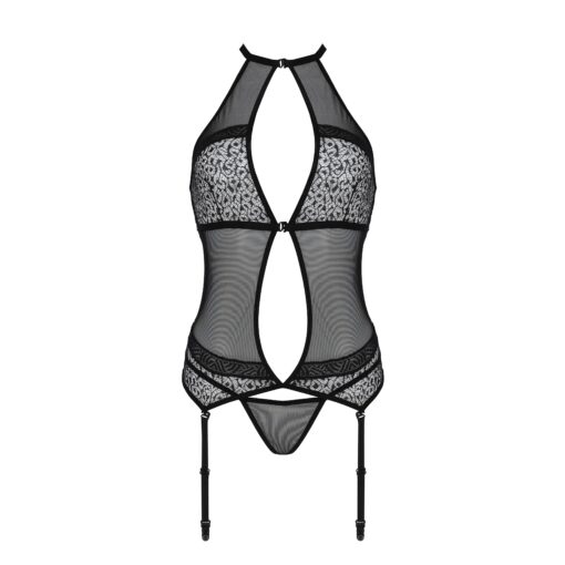 CORPETE E TANGA SATARA PRETO EROTIC LINE PASSION - Image 3