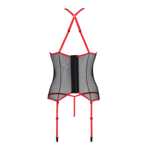 CORPETE E TANGA SATARA VERMELHO EROTIC LINE PASSION - Image 4