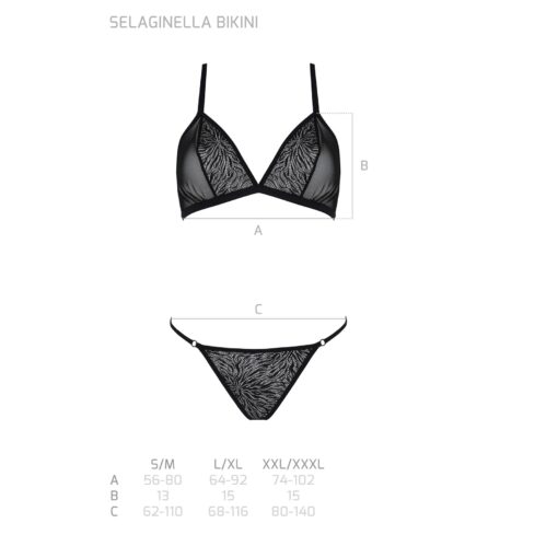 CONJUNTO DE 2 PEÇAS SELAGINELLA BIKINI PRETO ECO COLLECTION PASSION - Image 5