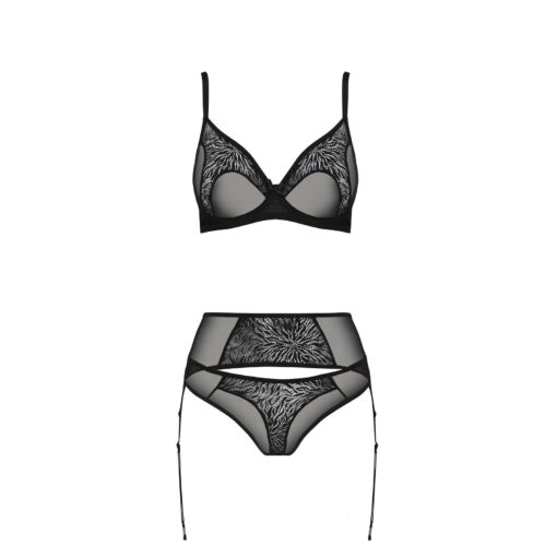 CONJUNTO DE 3 PEÇAS SELAGINELLA PRETO ECO COLLECTION PASSION - Image 3