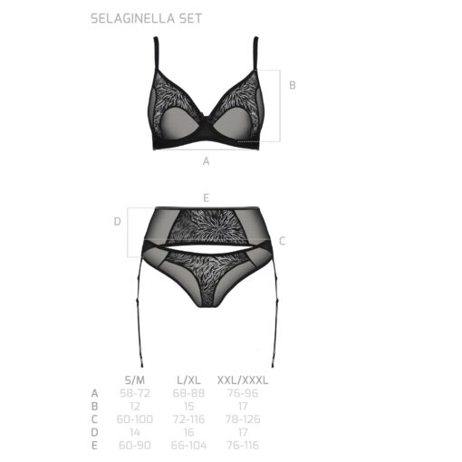 CONJUNTO DE 3 PEÇAS SELAGINELLA PRETO ECO COLLECTION PASSION - Image 5