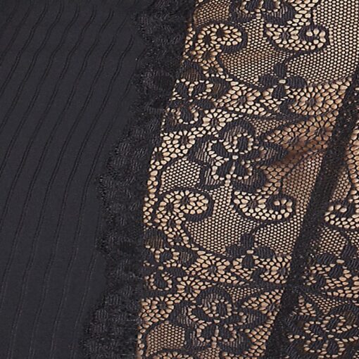 CAMISA DE NOITE E TANGA ZOJA PRETO PASSION - Image 3