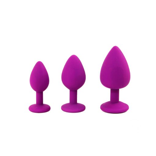 CONJUNTO DE JOIAS PARA TREINO ANAL ROXO CANDY LUST - Image 2