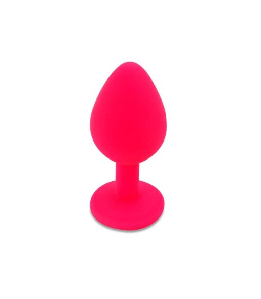 PLUG ANAL DE SILICONE COM JOIA ROSA CANDY LUST - Image 4