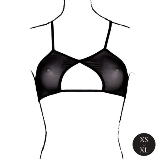 SUTIÃ KEYHOLE MESH PRETO LE DÉSIR - Image 4