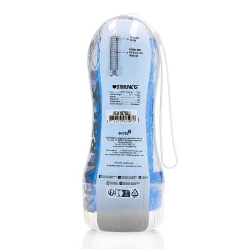 MASTURBADOR TEASY RIDER TEXTURED AZUL REALROCK