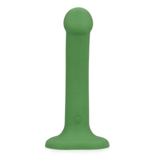 VIBRADOR NON-PHALLIC VIBRATING DILDO PEQUENO FOREST GREEN LOVELINE - Image 3