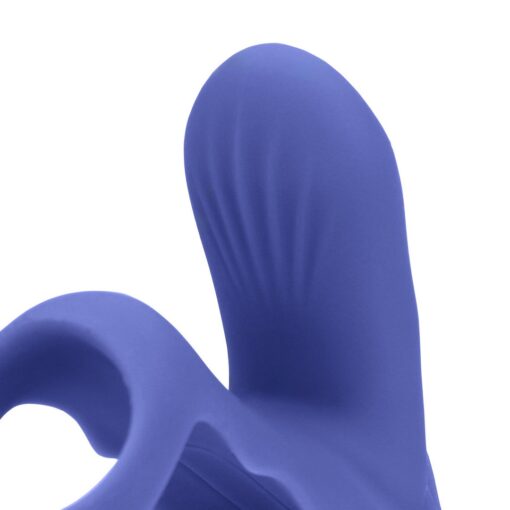 ANEL PARA O PÉNIS COM VIBRAÇÃO E ESTIMULADOR DE CLITÓRIS AZUL LOVELINE - Image 5