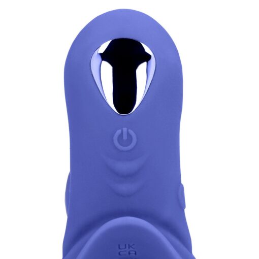 ANEL PARA O PÉNIS COM VIBRAÇÃO E ESTIMULADOR DE CLITÓRIS AZUL LOVELINE - Image 6
