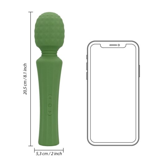 MASSAJADOR POWERFUL WAND VIBRATOR VERDE LOVELINE - Image 6