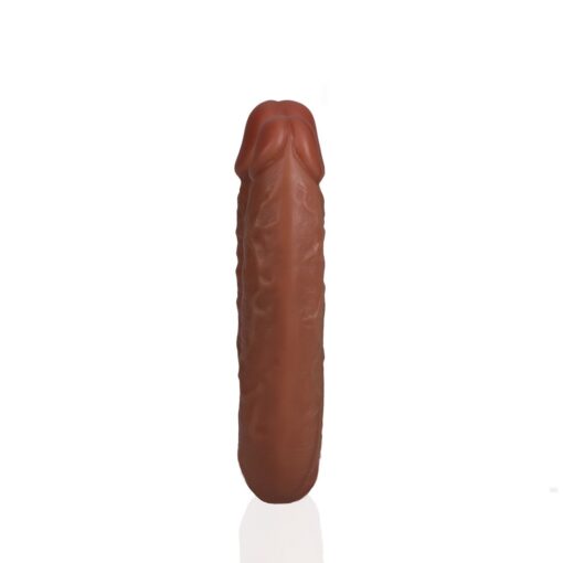 DILDO DUPLO U SHAPED DOUBLE DILDO 5 / 12,7 CM TAN REALROCK - Image 6